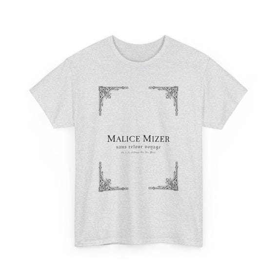 Malice Mizer Tee-shirt, Sans Retour Voyage, Unisex