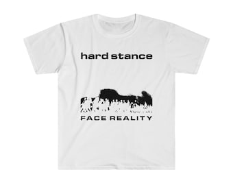 Hard Stance T-Shirt, Cali Straight-Edge eingeschmiedet, Face Realität, 9 Farben