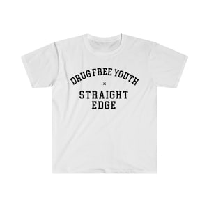 Straight-Edge Tee-Shirt, Drug-Free Youth, Softstyle, Short Sleeve Tee, Unisex