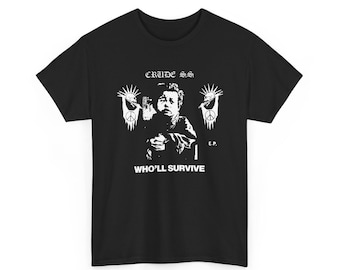 Maglietta Crude SS, Oldschool Crust Hardcore Punk, Chi sopravviverà, 6 colori
