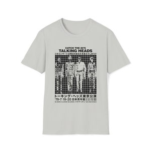 Talking Heads Live Japan 79, Softstyle Unisex T-Shirt Alternative Rock, 9 colorways