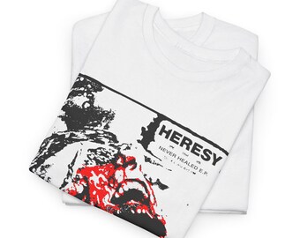 Heresy Tee-shirt, Never Healed Flexi Ep, Unisex UK Hardcore, 3