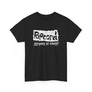 Ripcord Tee-Shirt, Defiance of Power, UK Vintage Hardcore, 6 colorways