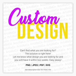 CUSTOM DESIGN | I create a custom designs or convert images/logos to vector | Customized Design | DIGITAL