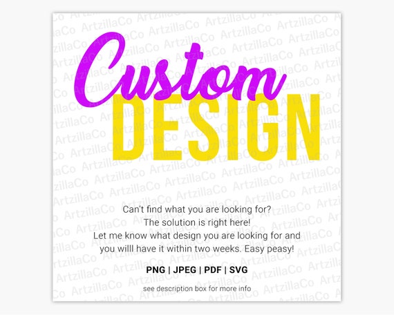 CUSTOM DESIGN I Create a Custom Designs or Convert | Etsy