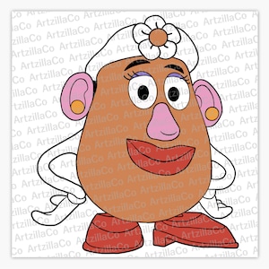 Toy Story - Mrs. Potato Head - Pizza Planet - Digital Download SVG