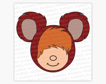 Peter Pan Lost Boys Curly Bear Mickey Mouse Ears Digital Descargar SVG