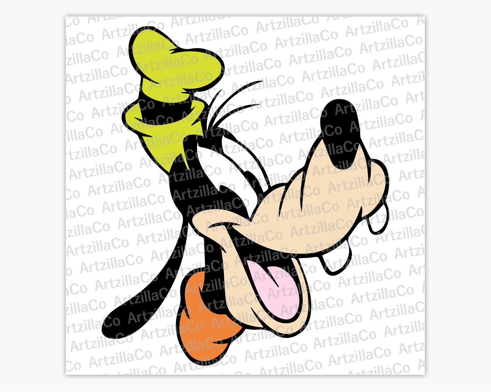 Goofy Head Emoji Digital Download SVG | Etsy