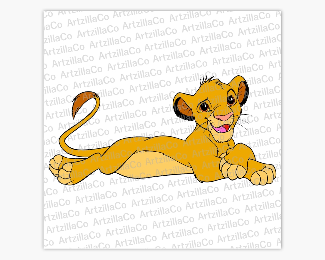 Simba Pouncing Vector Lion King - Simba - Digital Download SVG - Etsy