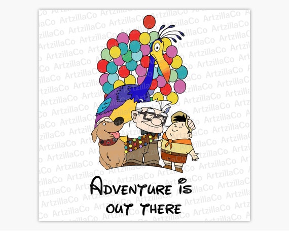 Disney Up Adventure Is Out There Carl Fredricksen Russell Etsy