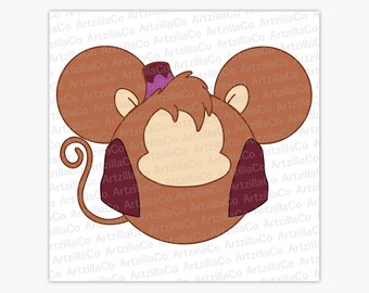 Abu Monkey Aladdin Mickey Mouse Oren Digitale Download SVG