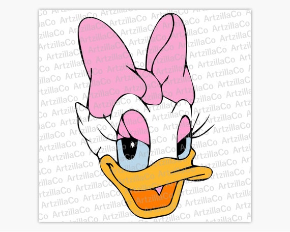 Daisy Duck Head Emoji Descarga digital SVG | Etsy