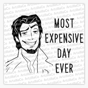 Most Expensive Day Ever - Flynn Rider Tangled - Digital Download SVG