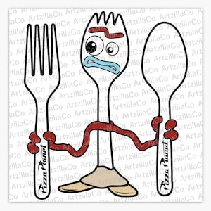 Toy Story - Forky - Pizza Planet - Digital Download SVG