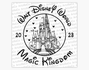 WDW Magic Kingdom 2023 - Digital Download SVG