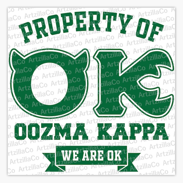 Property of Oozma Kappa - Monsters University Monsters Inc Scare Academy - Digital Download SVG