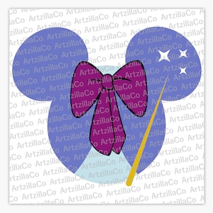 Cinderella - Fairy God Mother Mickey Ears - Digital Download SVG