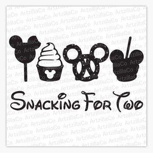 Snacks - Snacking for Two - Baby on the way - Mom Life Design - EPCOT - Digital Download SVG