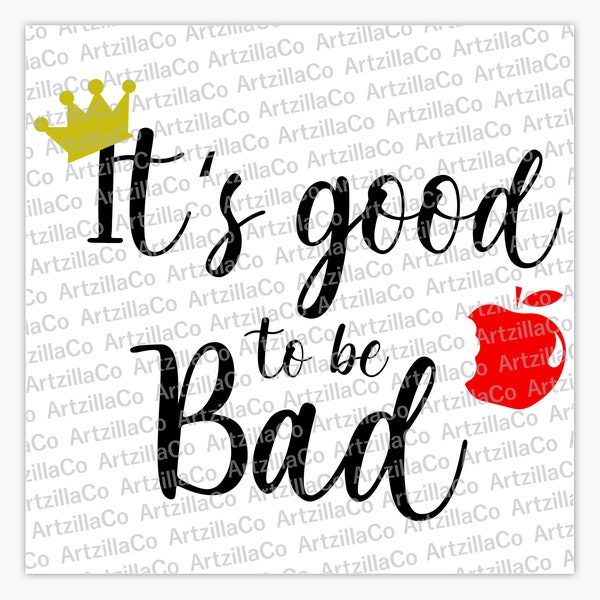 Good to Be Bad Svg - Etsy