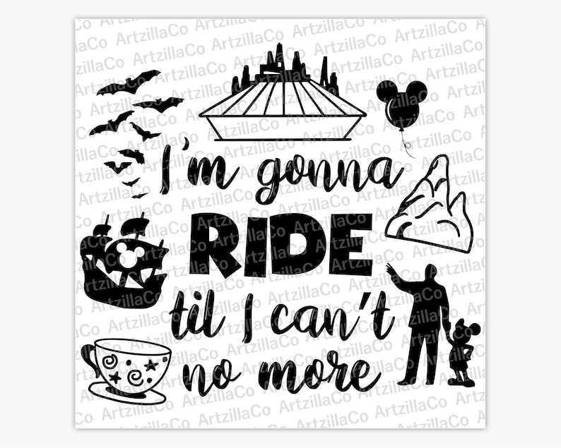 I'm Gonna Ride I'm Gonna Ride Til I Can't No More - Park Rides Minnie Ears Castle ...