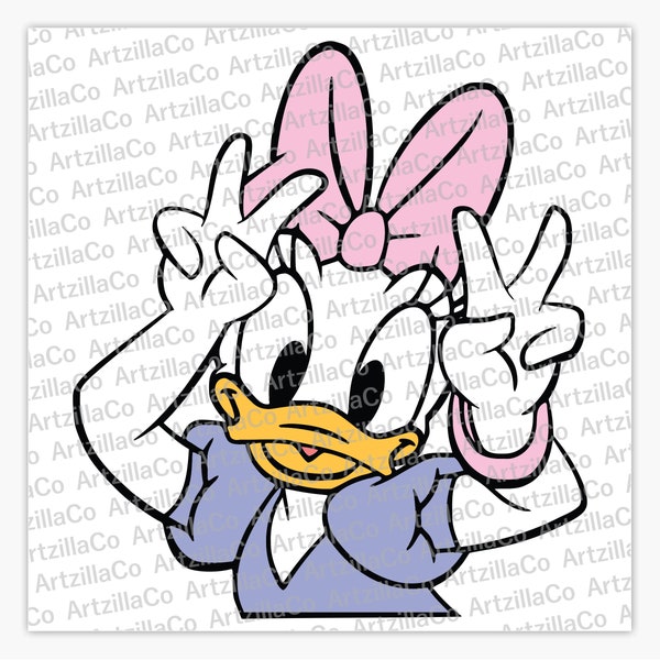 Daisy Duck-digitale download SVG