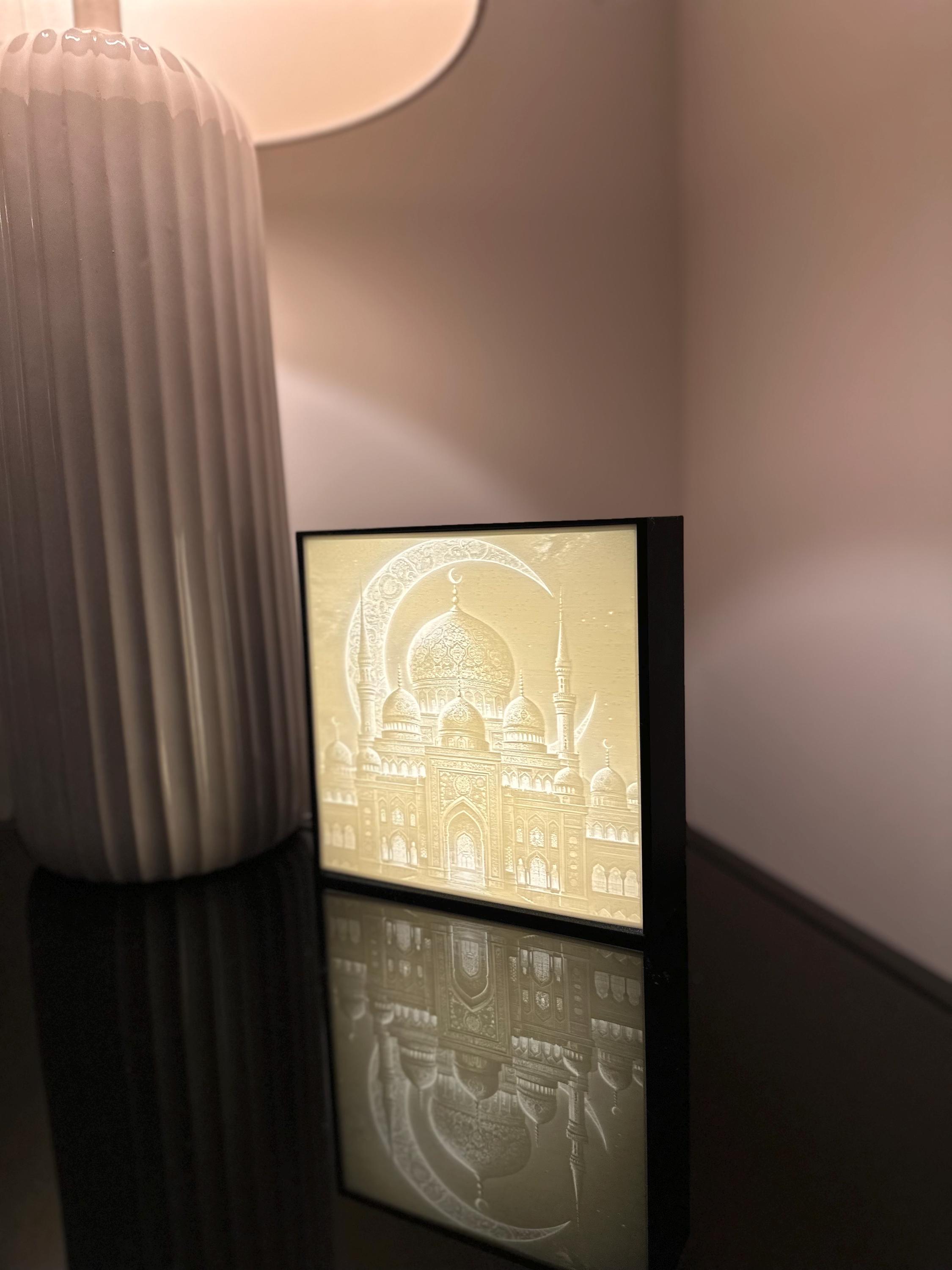 Islamic Masjid Light Box - Lithophane - Table Desk Light - 6” - Etsy