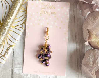 Seashell Planner Charm Beaded Purse Charm Journal Charm Zipper Pull Charm Happy Planner Accessories Erin Condren
