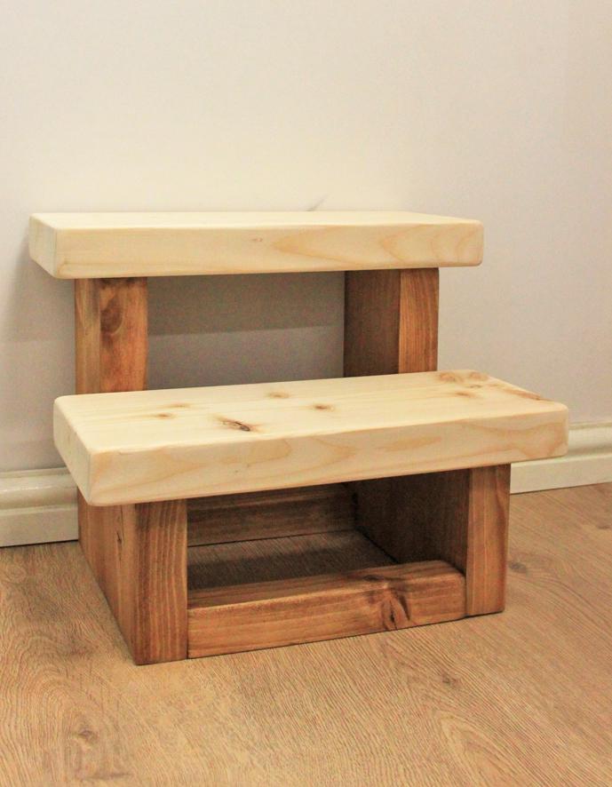 Handmade Rustic Wood Kids Step Stool, Helper Step. - Etsy UK