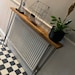 Chunky Console Table with 86cm Hairpin Legs | Rustic Handmade Wooden Console Table, Made in the UK by Hand