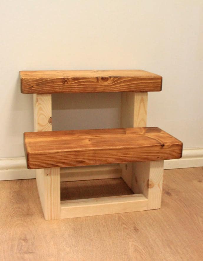 Handmade Rustic Wood Kids Step Stool, Helper Step. - Etsy UK