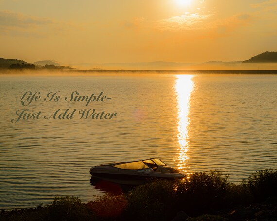 Lake Life Is Simple Quote Saying/ Digital Download Photo for | Etsy