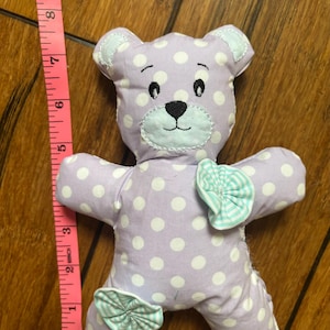 Mini Memory Bear from clothing, Handmade Bear, Bear from loved one&#39;s clothing, Fast turn around, gift for fam, keepsake bear, personalized