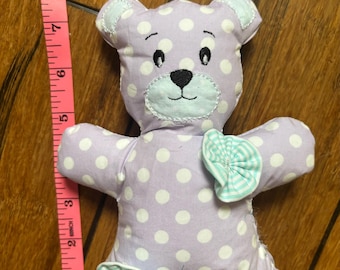 Mini Memory Bear from clothing, Handmade Bear, Bear from loved one's clothing, Fast turn around, gift for fam, keepsake bear, personalized