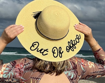 summer sun hat, beach hat women, sun hat, Wide brim hat, out of office, fashion hat, straw beach hat, gardening hat, vacation hat, straw hat