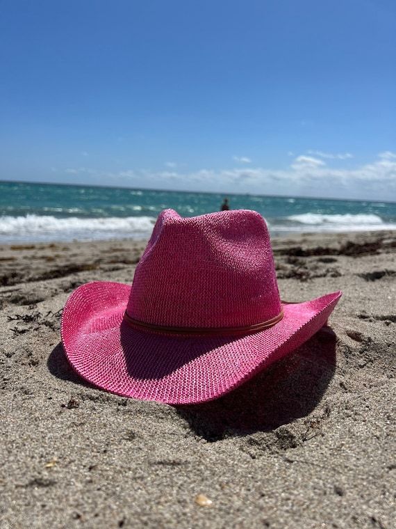 Cowboyhut, rosa Cowboyhut mit Pailletten, Country Hut, Western Hut, Rodeo  Hut, Wild West Hut, Vintage Cowboy Hut, Cowgirl Hut, Hot Pink Hut -   Österreich