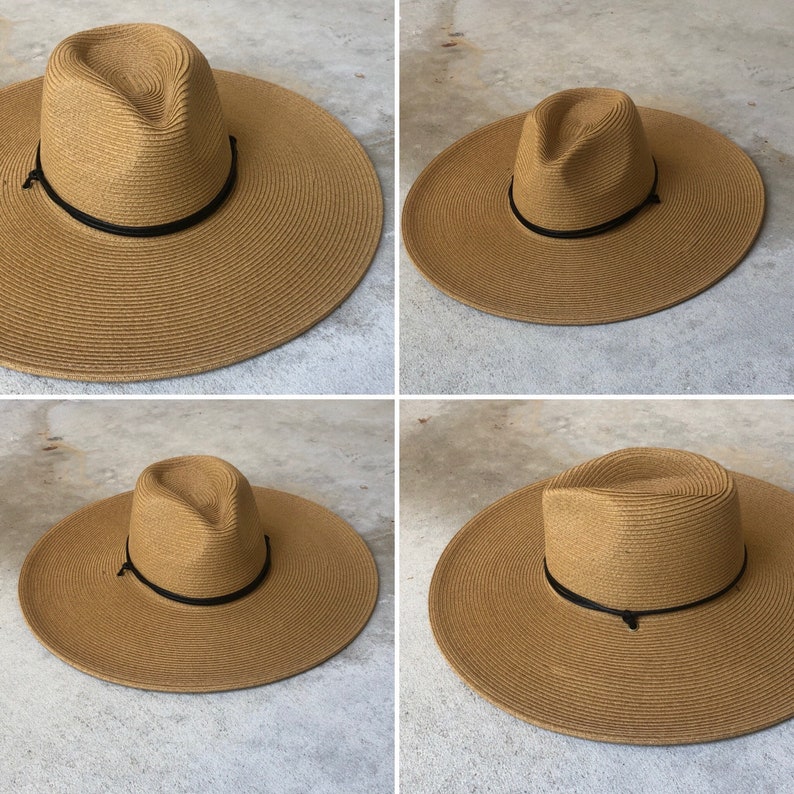 Wide Brim Hat, oversized hat, hat with chin strap, summer hat, beach hat, Women hat, hat for men, outdoor hat, sun hat, gardening hat safari image 4