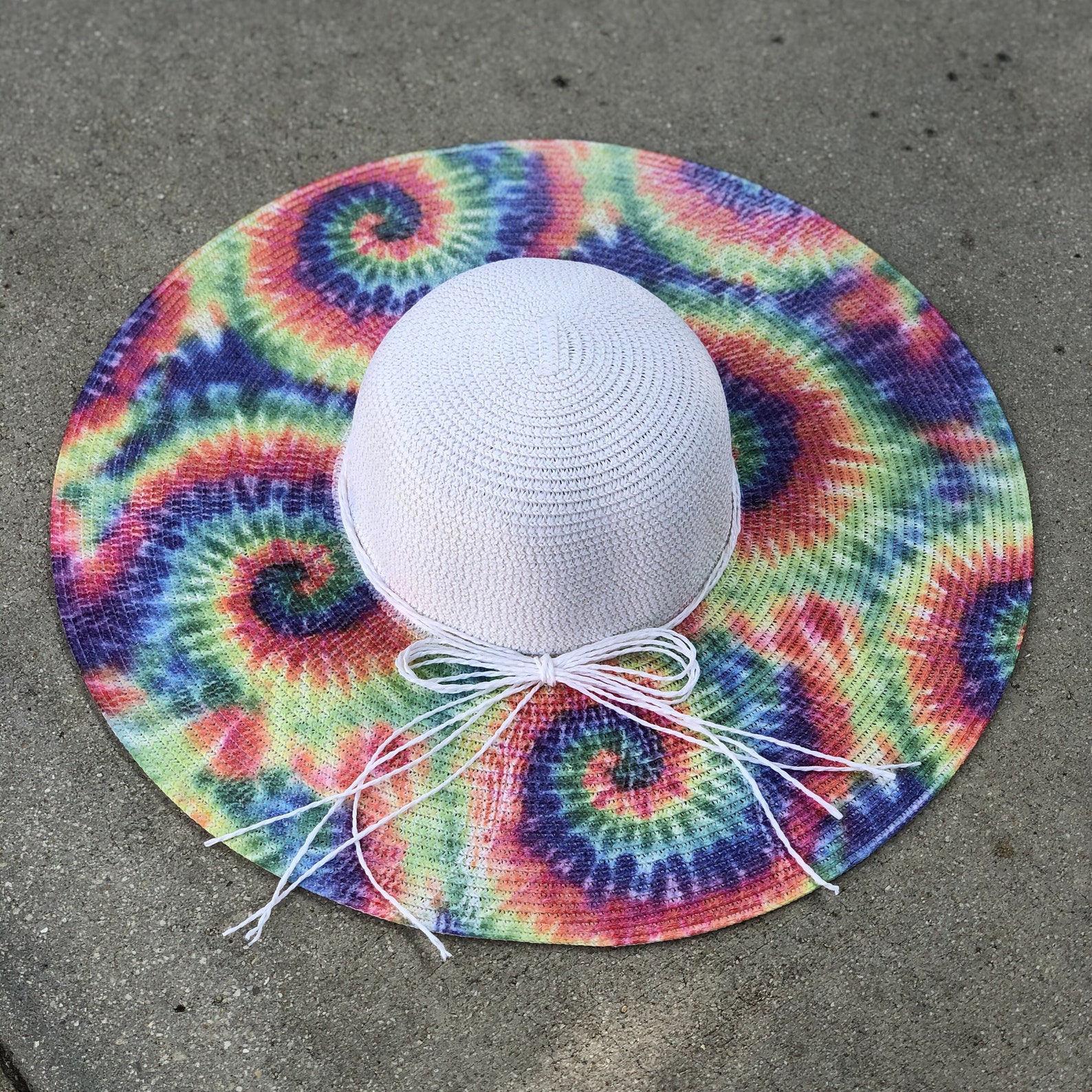 Tye dye hat Floppy hat fashion hat wide brim hat sun hat Etsy