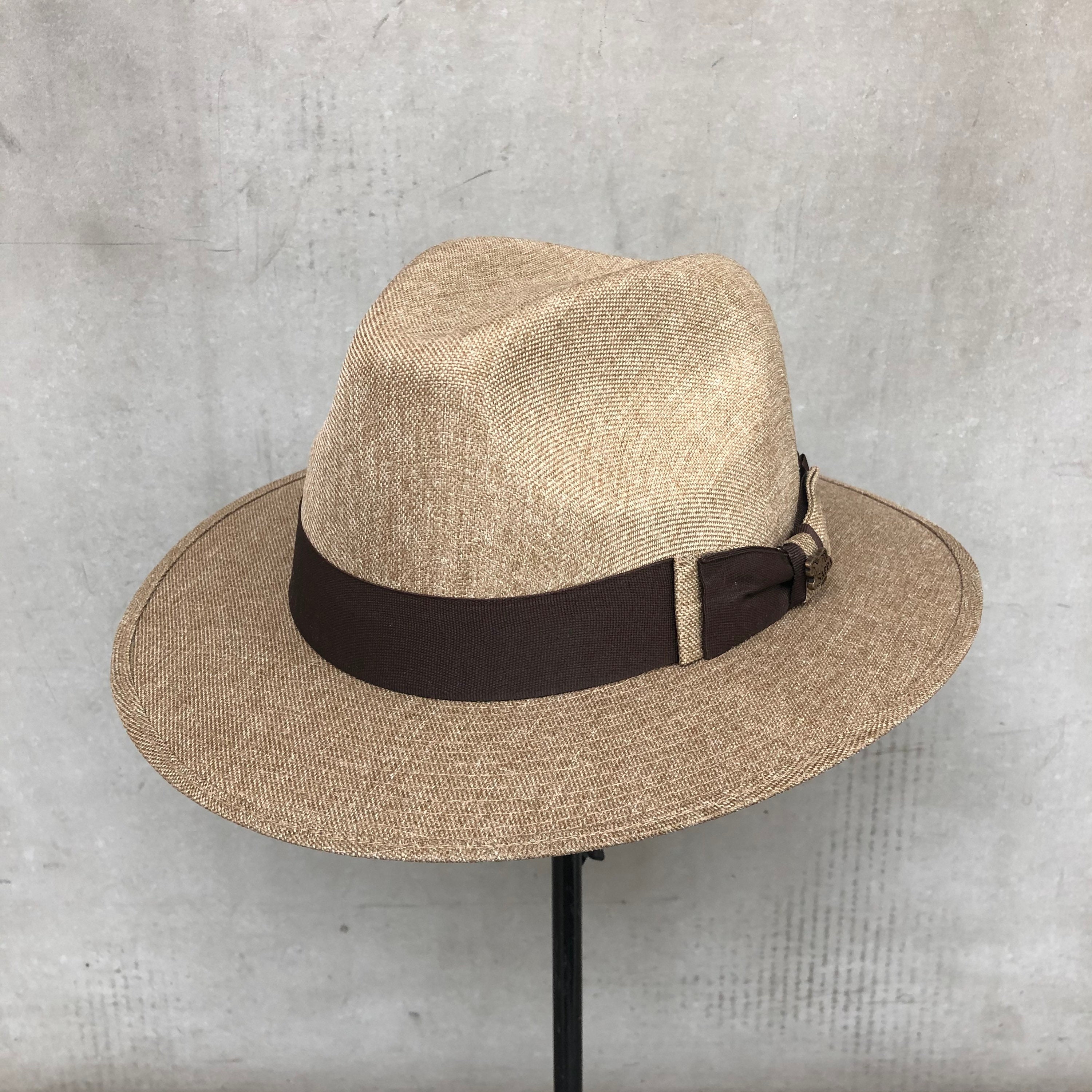 Panama Hat, Beige Panama Hat, Hat for Men, Hat for Women, Fashion Hat,  Summer Sun Hat, Fedora Hat, Handmade Hat, Wide Brim Hat, Stiff Brim 