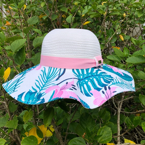 Floral Print Hat Floral Design Hat Wide Brim Hat Fashion - Etsy Floral Print Hat Floral Design Hat Wide Brim Hat Fashion - Etsy