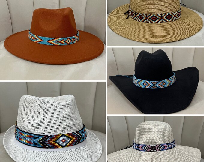 Seed Bead Hat Band Etsy