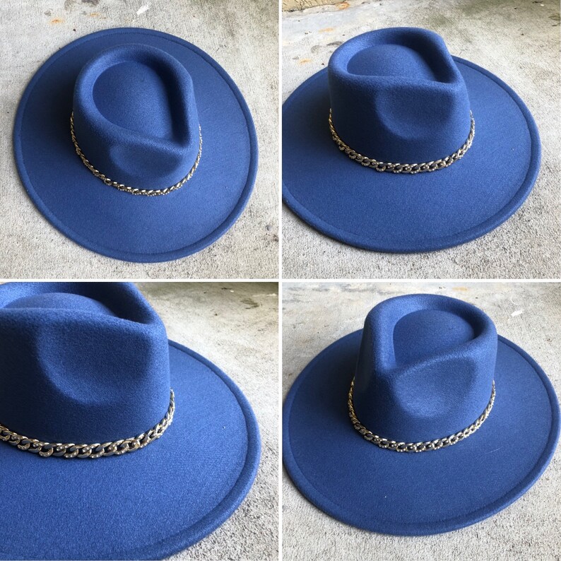 Austin Wide Brim Hat with Chain Band main image 1