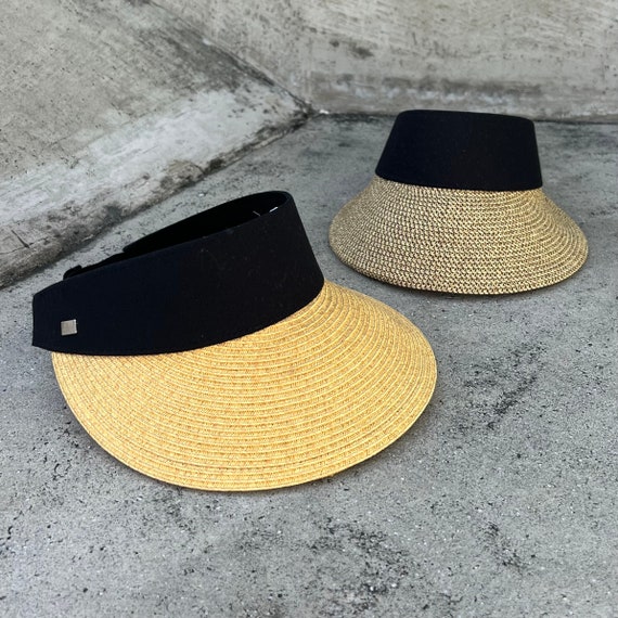 Women Sun Hat 2 In 1 Zip Off Sun Visor Upf 50+ Sun Protection Beach Hats For Women Wide Brim Sun Visor Hat(black)