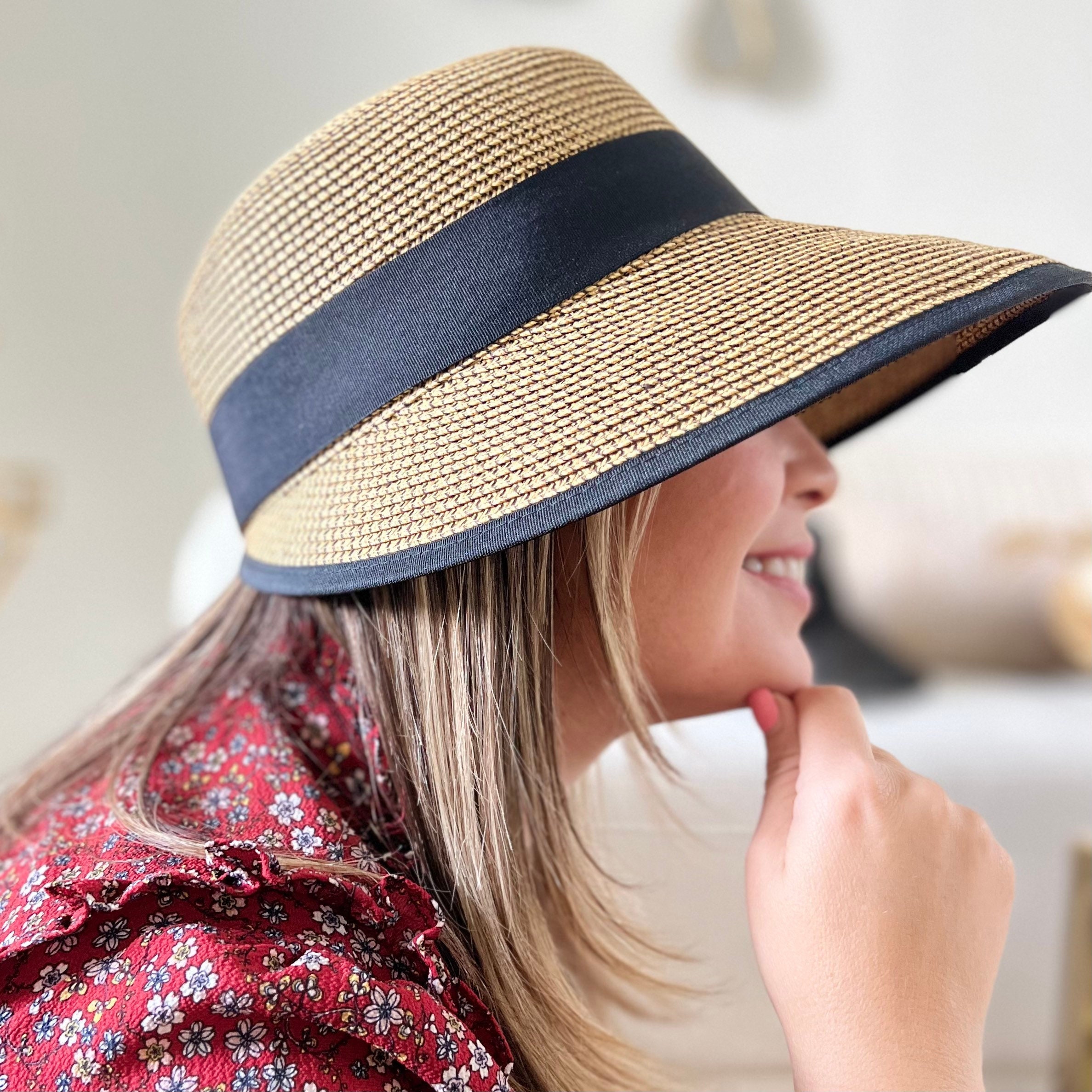 Fashion Men Women Foldable Straw Hat Fedora Panama Style Packable Travel  Sun Hat - China Beach Hat and Children Hat price