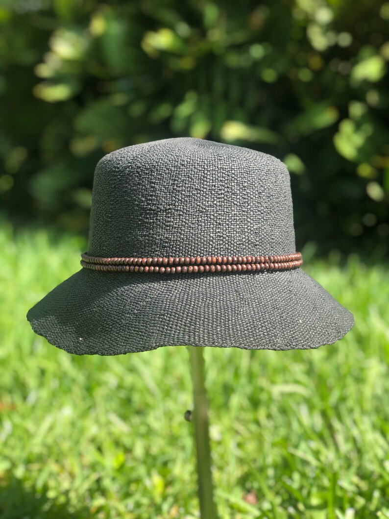 Straw Bucket Hat Toyo Braid Sun Hat Fashion Hat Short Brim Etsy