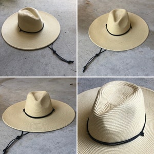 Wide Brim Hat, oversized hat, hat with chin strap, summer hat, beach hat, Women hat, hat for men, outdoor hat, sun hat, gardening hat safari image 3