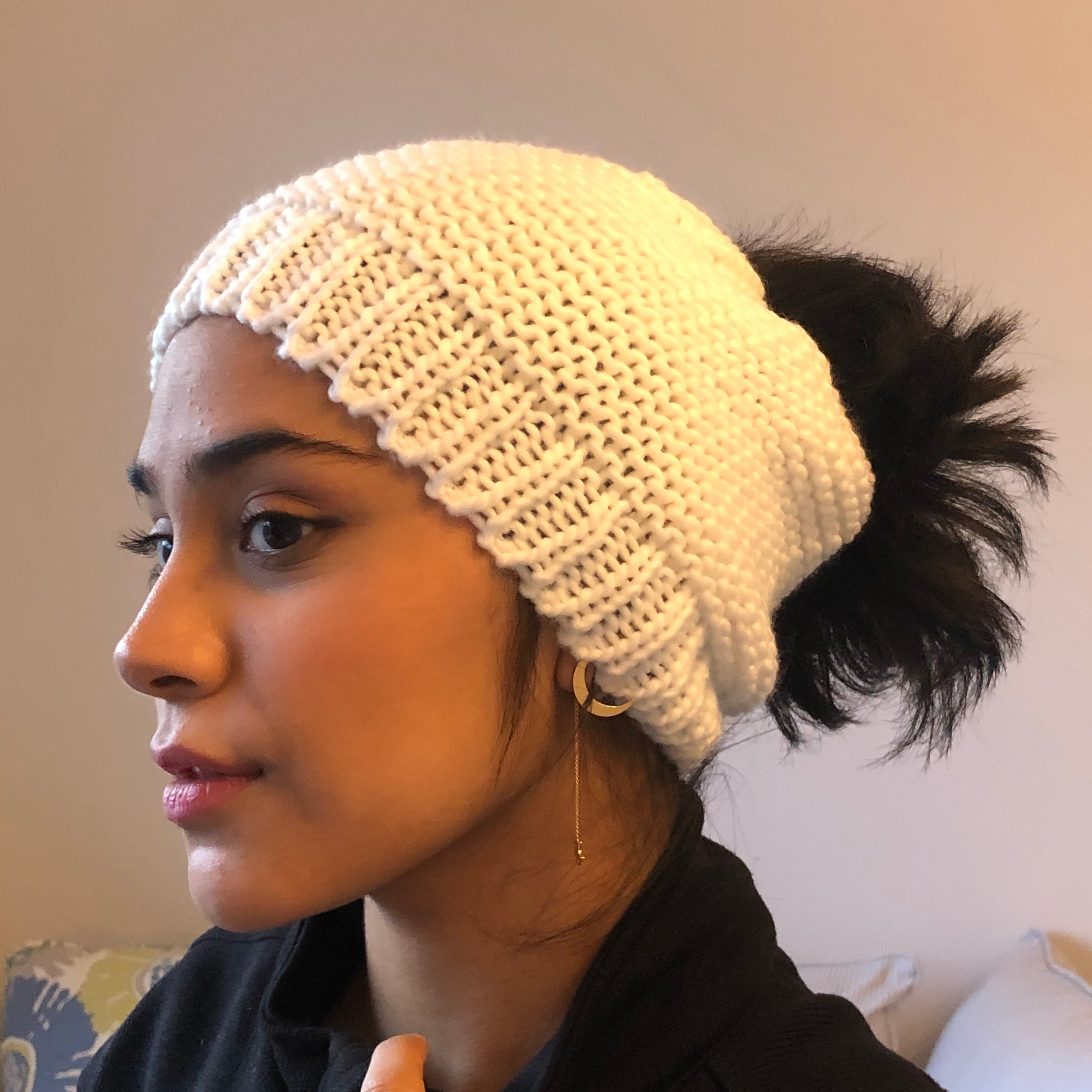 ponytail winter cap