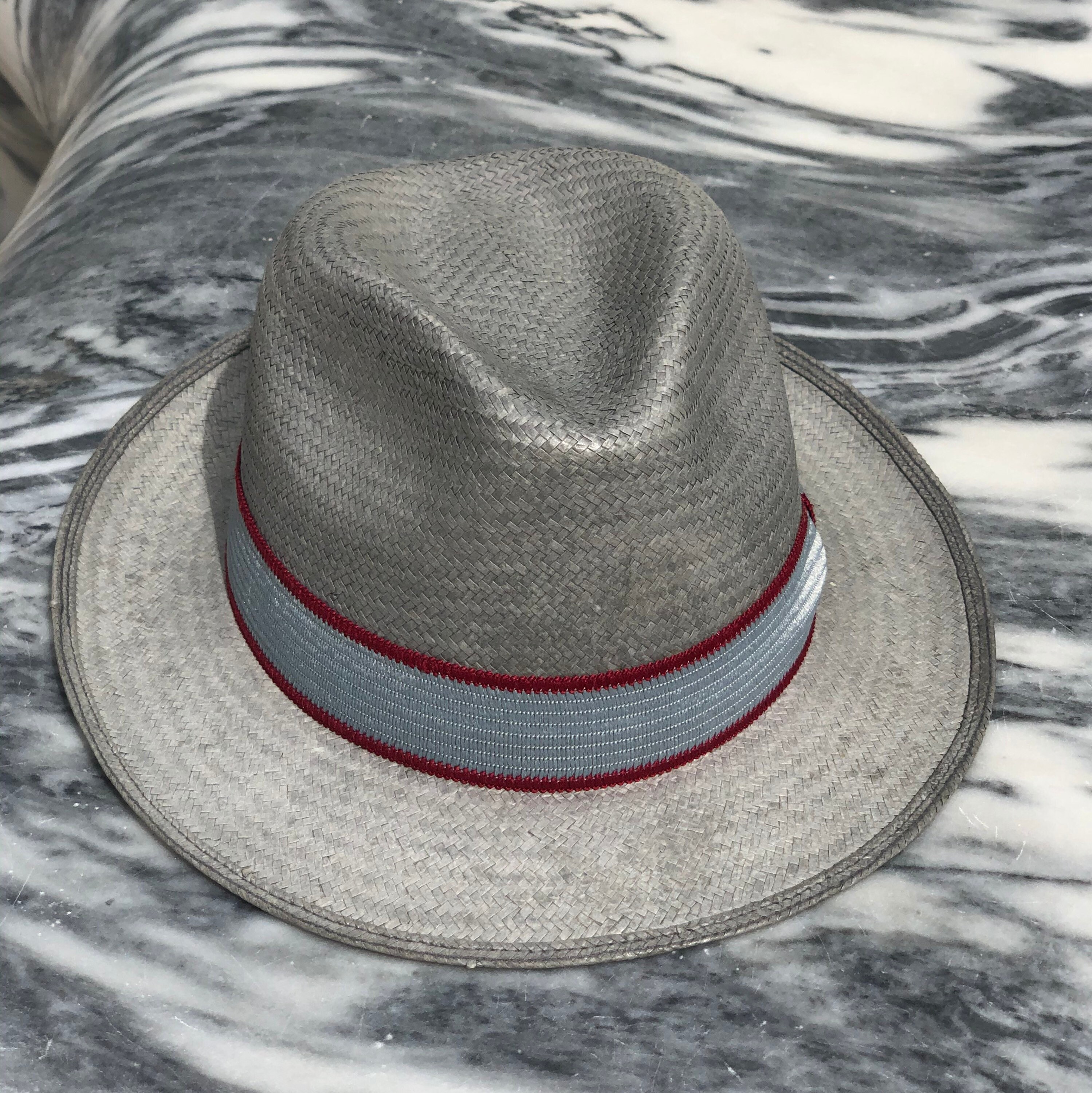 Gray Fedora hat straw hat classic fit fedora jazz hat Etsy