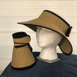 Straw Sun Hat, Womens Beach Hat With Bow, Packable Beach Hat, Brim Sun Hat  Summer Hats for Women, Women Raffia Hat Best Gift for Her 