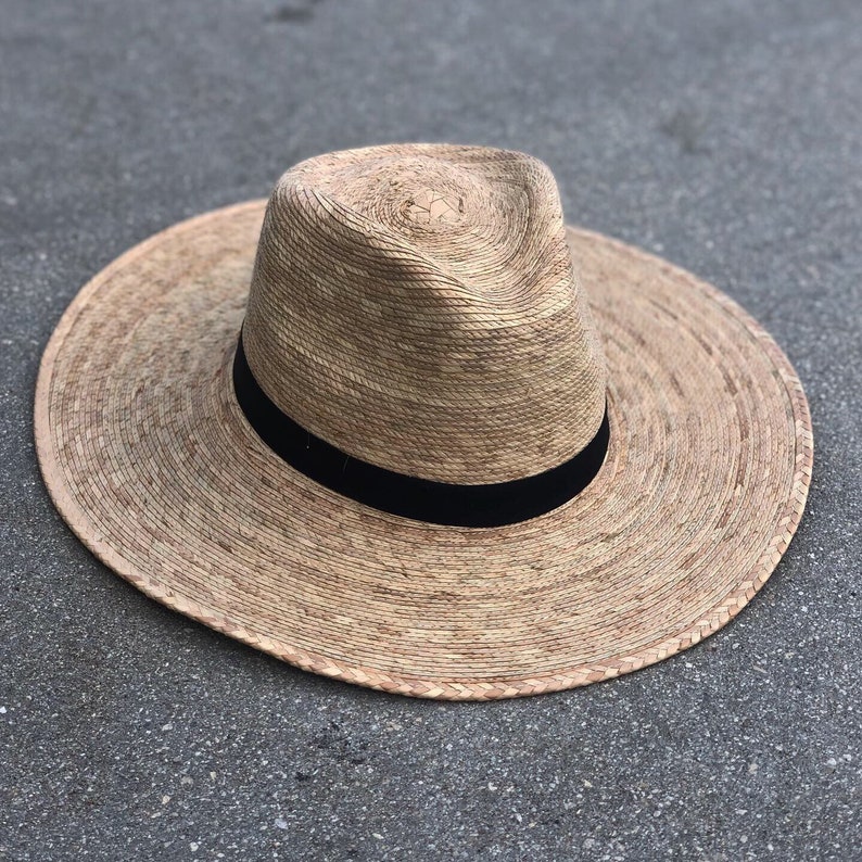 fashion hat Palm hat big brim hat hats for women hats for men flat brim hat summer hat beach hat