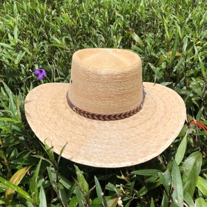 Palm hat, stiff hat, wide brim hat, boater hat, hats for men, hats for women, sun hat, summer hat, beach hat, gardening hat, gambler hat 画像 7